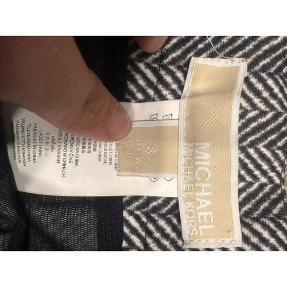 Michael Kors Herringbone Pencil Skirt Size 8 EUC - Picture 7 of 8